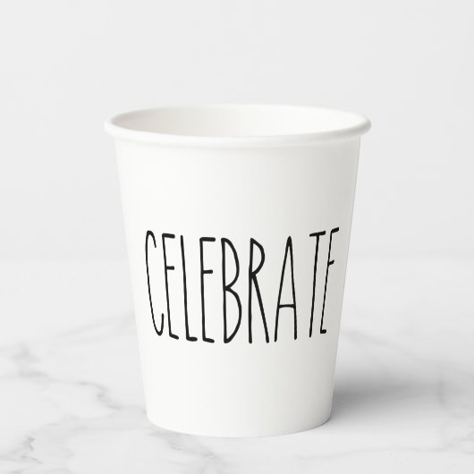 Gobelets En Papier RAE DUNN Inspiré Célébrer Simple Sous-déclaré (Verso)