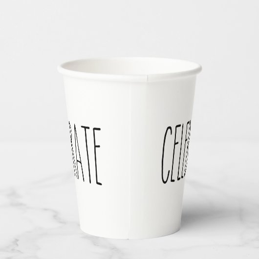 Gobelets En Papier RAE DUNN Inspiré Célébrer Simple Sous-déclaré (Droite)