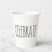 Gobelets En Papier RAE DUNN Inspiré Célébrer Simple Sous-déclaré (Recto)
