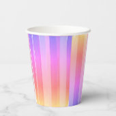 Gobelets En Papier Rainbow Art Theme Peinture Party Fille Anniversair (Verso)