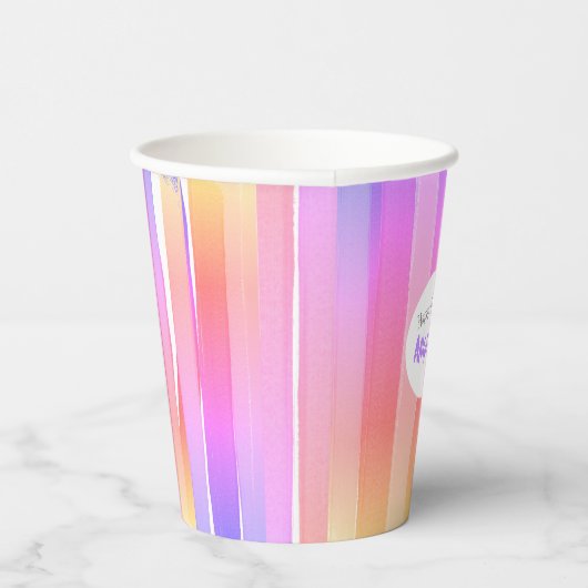 Gobelets En Papier Rainbow Art Theme Peinture Party Fille Anniversair (Droite)