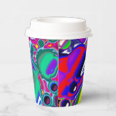 Gobelets En Papier Rainbow Blast Art Abstrait (Droite)