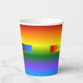 Gobelets En Papier Rainbow Bonne retraite ! (Gauche)