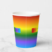 Gobelets En Papier Rainbow Bonne retraite ! (Droite)