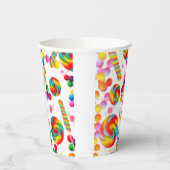 Gobelets En Papier Rainbow Candy Candyland Sweet 16 Anniversaire (Gauche)