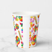 Gobelets En Papier Rainbow Candy Candyland Sweet 16 Anniversaire (Droite)