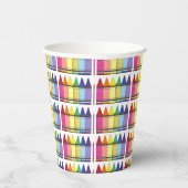 Gobelets En Papier Rainbow Crayons Artist Art Class Anniversaire (Droite)