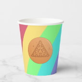 Gobelets En Papier Rainbow Paper Cup Jeu Dalgona Triangle multiple (Recto)