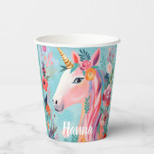 Gobelets En Papier Rainbow Pastel Dream Unicorn (Verso)