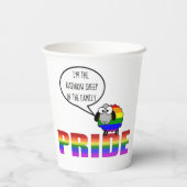 Gobelets En Papier Rainbow Pride Sheep 8oz Paper Cup (Verso)