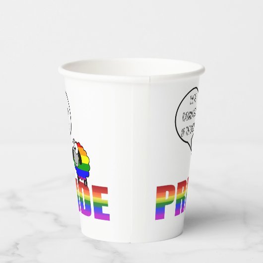 Gobelets En Papier Rainbow Pride Sheep 8oz Paper Cup (Droite)