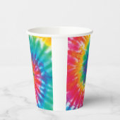 Gobelets En Papier Rainbow Tie Dye Motif nouveauté (Gauche)