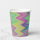 Gobelets En Papier Rainbow Zigzags (Verso)