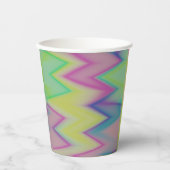 Gobelets En Papier Rainbow Zigzags (Recto)