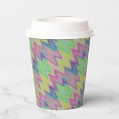 Gobelets En Papier Rainbow Zigzags (Verso)