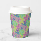 Gobelets En Papier Rainbow Zigzags (Recto)