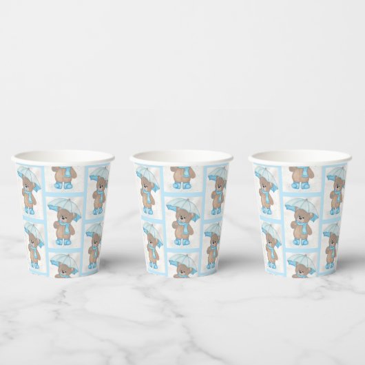 Gobelets En Papier Rainy Daze Teddy Bear (Multi)