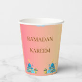 Gobelets En Papier Ramadan Kareem Greeting (Verso)