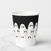 Gobelets En Papier Rassemblement de fantômes Halloween (Verso)