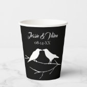 Gobelets En Papier Ravens Gothic Halloween Mariage (Recto)