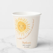 Gobelets En Papier Ray Of Sunshine Baby shower (Verso)