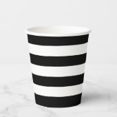 Gobelets en papier rayés noir et blanc (Recto)