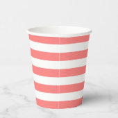 Gobelets En Papier Rayure de corail (Droite)
