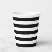 Gobelets En Papier Rayure noire (Verso)