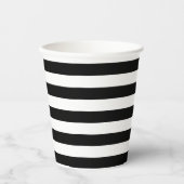 Gobelets En Papier Rayure noire (Recto)