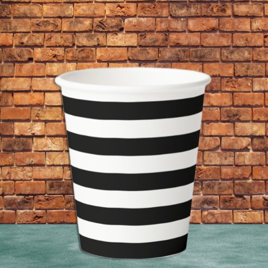 Gobelets En Papier Rayure noire
