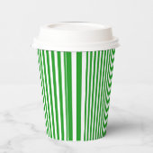 Gobelets En Papier Rayure verte (Gauche)