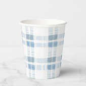 Gobelets En Papier Rayures Bleues Bébé Motif Carreaux (Droite)