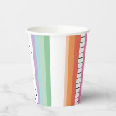 Gobelets En Papier Rayures Pop Whimsical (Gauche)