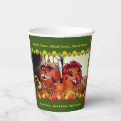 Gobelets En Papier Récolte d'automne (Verso)