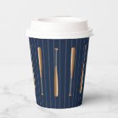 Gobelets En Papier Red and Blue Baseball Birthday (Verso)