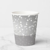 Gobelets En Papier Red and Elegant Silver Christmas Ornaments (Verso)