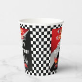 Gobelets En Papier Red | Black Go Kart Racing Anniversaire (Droite)