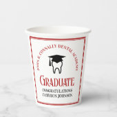 Gobelets En Papier Red Dental School Custom Dentist Gradust Party (Recto)