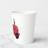 Gobelets En Papier Red Farm Tractor Vehicle (Gauche)