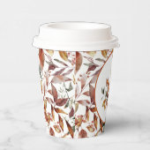 Gobelets En Papier Red Fox Automne Feuilles Motif (Droite)