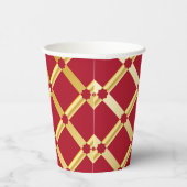 Gobelets En Papier Red & Gold Arabic-inspired Paper Cup (Droite)
