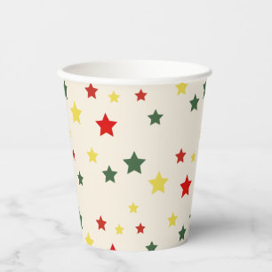 Gobelets En Papier Red Green Colorful Festif moderne Joyeux Noël