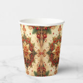Gobelets En Papier Red Green Decorative Holiday Paper Cups (Droite)