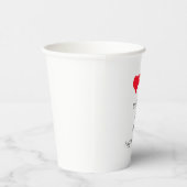 Gobelets En Papier Red Hearts mignon Couple Mariage Valentines Day 20 (Droite)