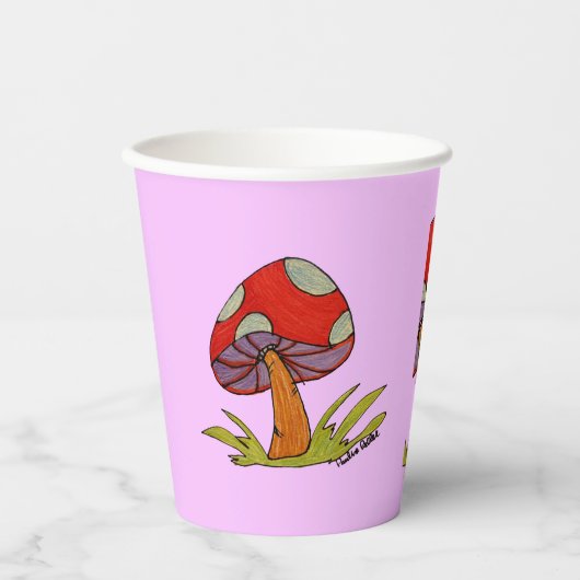 Gobelets En Papier Red Mushroom Coffee Mug (Recto)