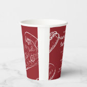 Gobelets En Papier Red Neighbority Fun Block Food Snack Party (Droite)