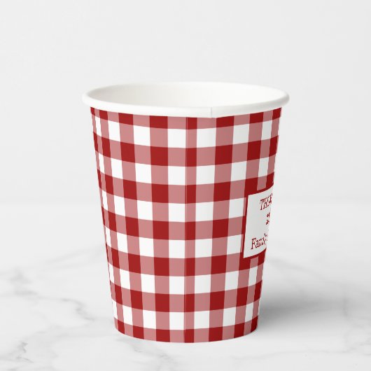 Gobelets En Papier Red White Buffalo Vérifiez votre nom Famille Réuni (Droite)