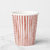 Gobelets En Papier Red White Stripes Deer Window Christmas (Verso)