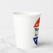 Gobelets En Papier Réélire Raphael Warnock au Sénat américain 2022 (Droite)