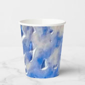 Gobelets En Papier Réflexions bleu ciel et océan (Gauche)